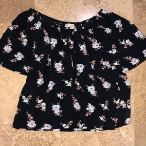 Loft floral off the shoulder top